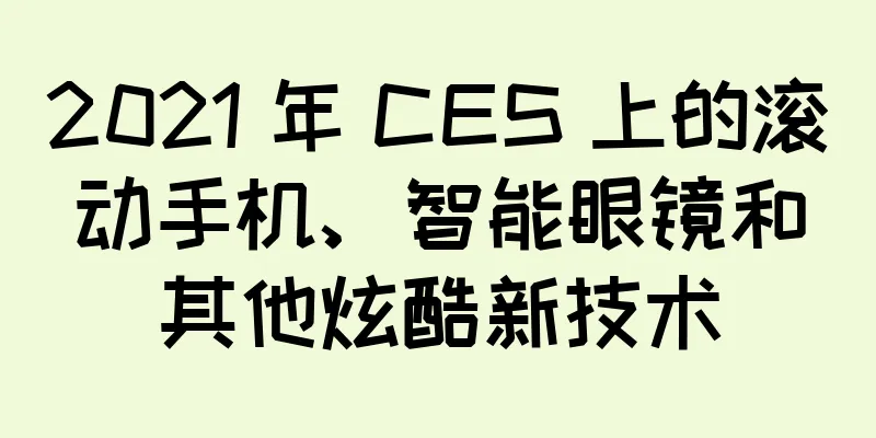 2021 年 CES 上的滚动手机、智能眼镜和其他炫酷新技术