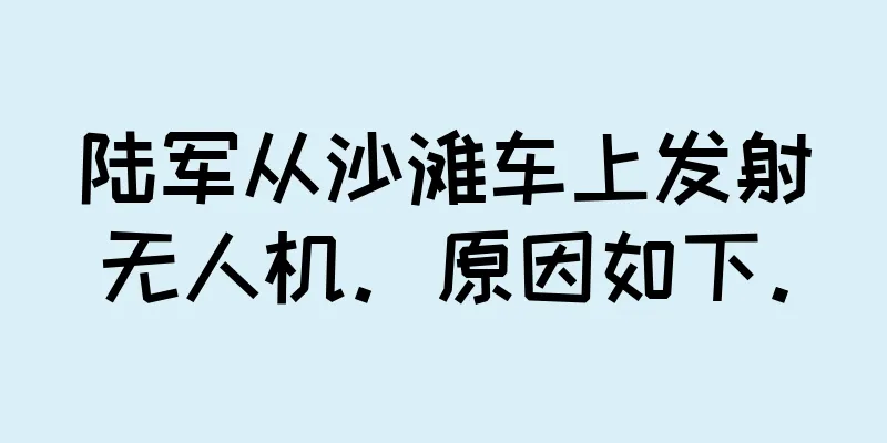 陆军从沙滩车上发射无人机。原因如下。
