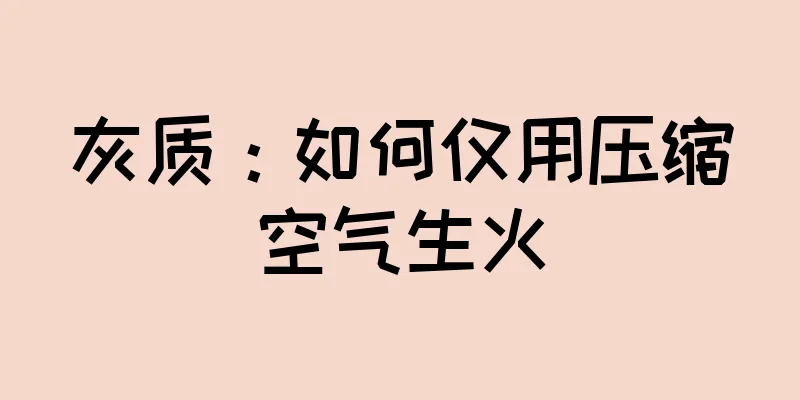 灰质：如何仅用压缩空气生火