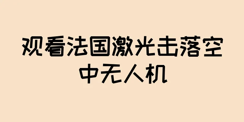 观看法国激光击落空中无人机