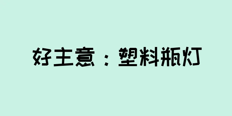 好主意：塑料瓶灯