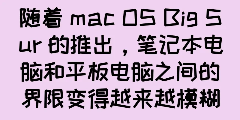 随着 mac OS Big Sur 的推出，笔记本电脑和平板电脑之间的界限变得越来越模糊