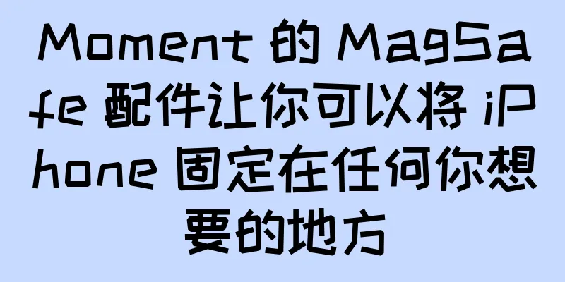 Moment 的 MagSafe 配件让你可以将 iPhone 固定在任何你想要的地方