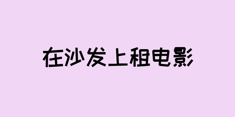 在沙发上租电影
