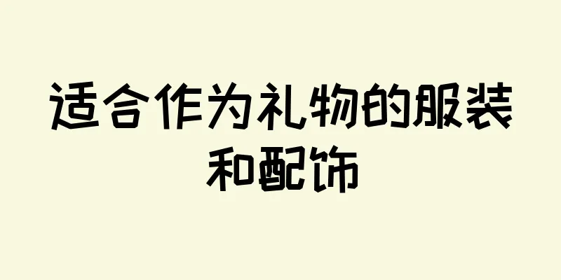 适合作为礼物的服装和配饰
