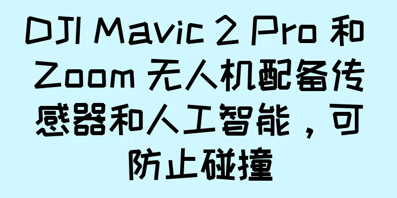 DJI Mavic 2 Pro 和 Zoom 无人机配备传感器和人工智能，可防止碰撞