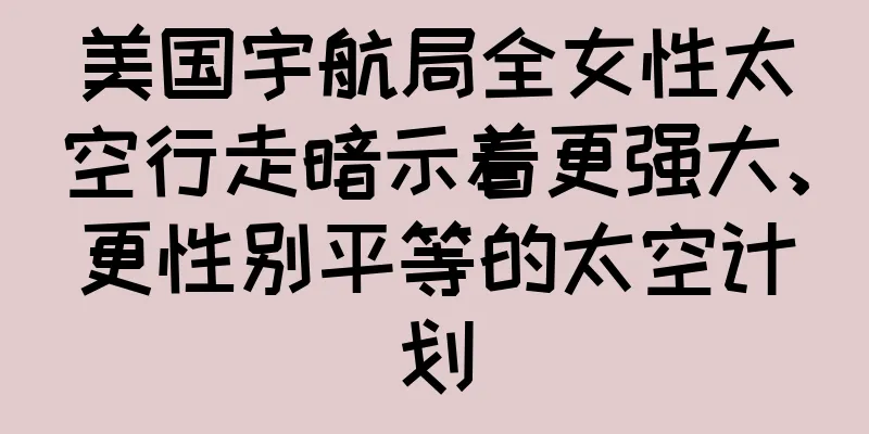 美国宇航局全女性太空行走暗示着更强大、更性别平等的太空计划