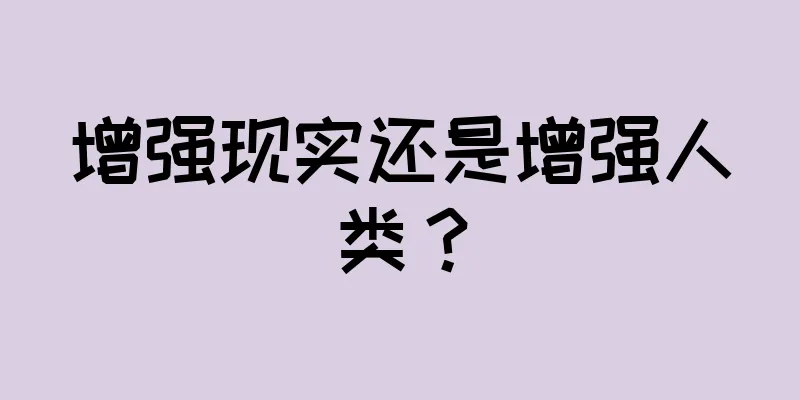 增强现实还是增强人类？