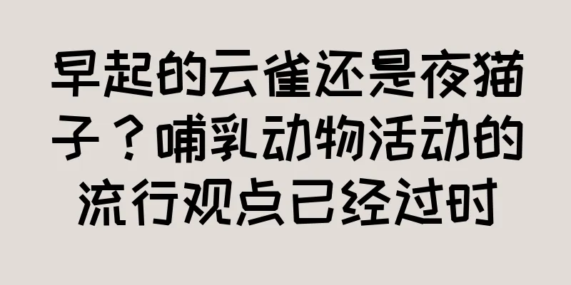 早起的云雀还是夜猫子？哺乳动物活动的流行观点已经过时