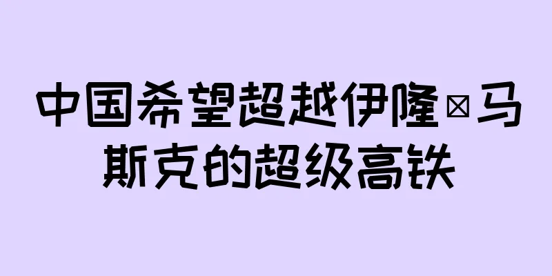 中国希望超越伊隆·马斯克的超级高铁