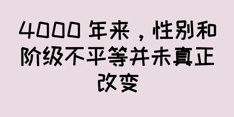 4000 年来，性别和阶级不平等并未真正改变