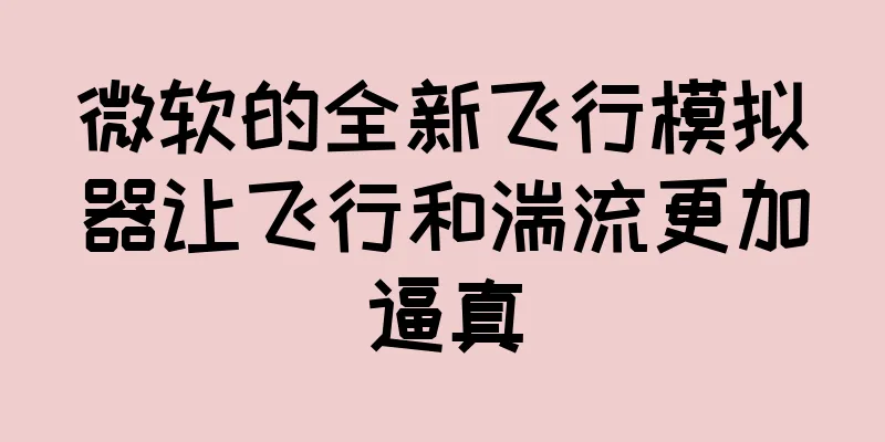 微软的全新飞行模拟器让飞行和湍流更加逼真