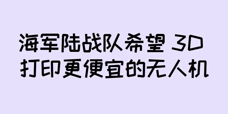 海军陆战队希望 3D 打印更便宜的无人机