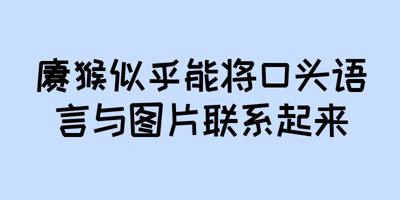 猕猴似乎能将口头语言与图片联系起来