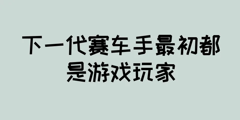 下一代赛车手最初都是游戏玩家