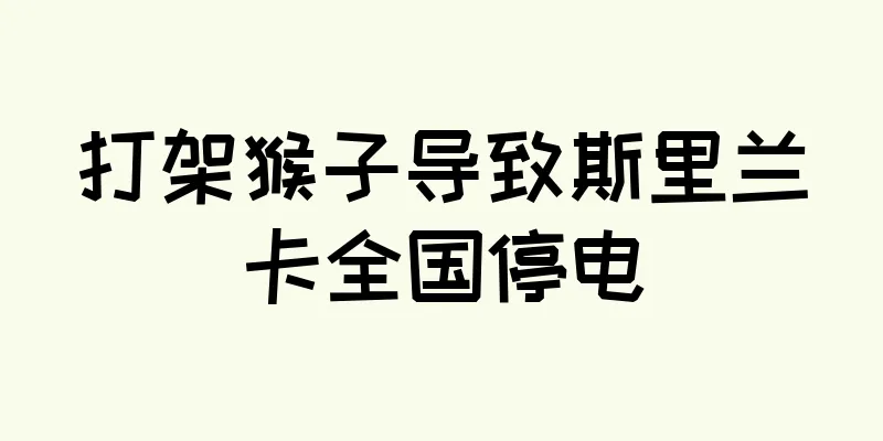 打架猴子导致斯里兰卡全国停电