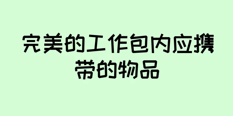 完美的工作包内应携带的物品