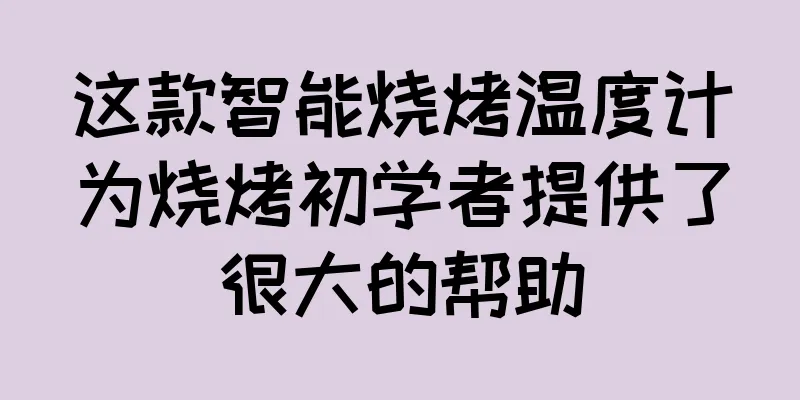 这款智能烧烤温度计为烧烤初学者提供了很大的帮助