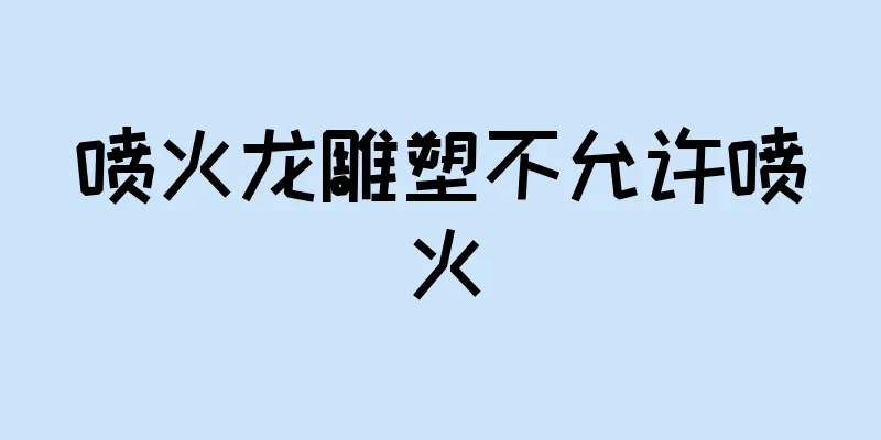 喷火龙雕塑不允许喷火