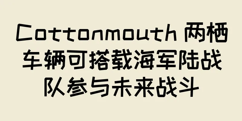 Cottonmouth 两栖车辆可搭载海军陆战队参与未来战斗