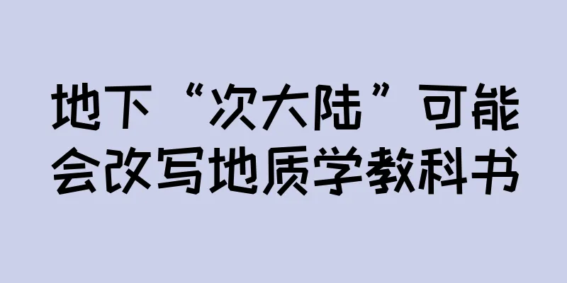 地下“次大陆”可能会改写地质学教科书