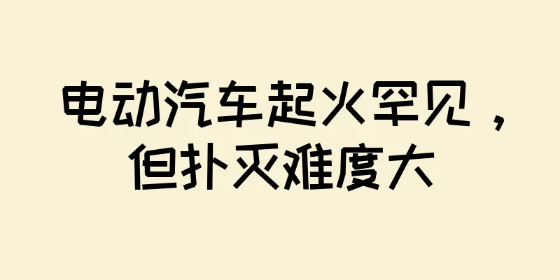 电动汽车起火罕见，但扑灭难度大