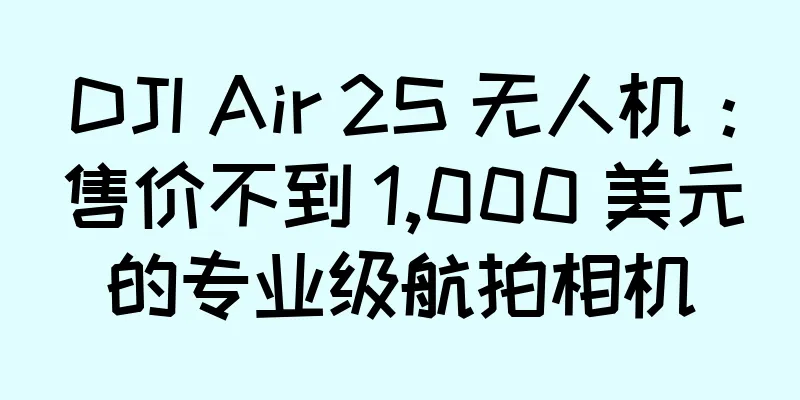 DJI Air 2S 无人机：售价不到 1,000 美元的专业级航拍相机