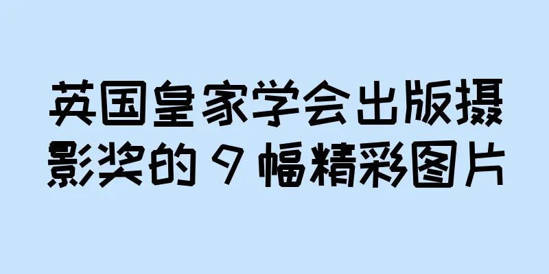 英国皇家学会出版摄影奖的 9 幅精彩图片