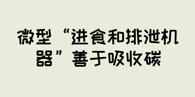 微型“进食和排泄机器”善于吸收碳