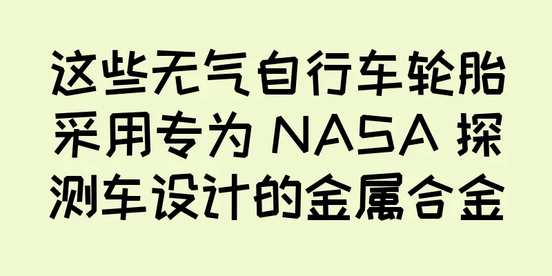 这些无气自行车轮胎采用专为 NASA 探测车设计的金属合金