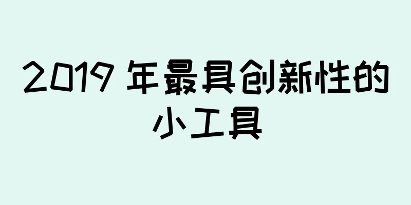 2019 年最具创新性的小工具