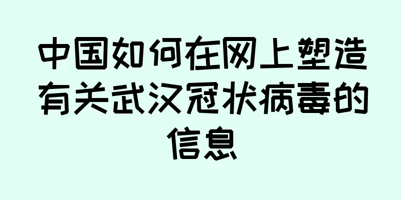 中国如何在网上塑造有关武汉冠状病毒的信息
