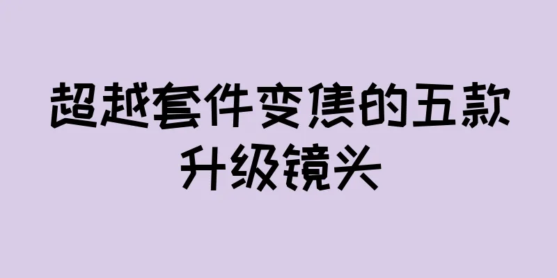 超越套件变焦的五款升级镜头