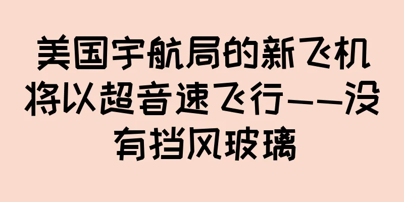 美国宇航局的新飞机将以超音速飞行——没有挡风玻璃