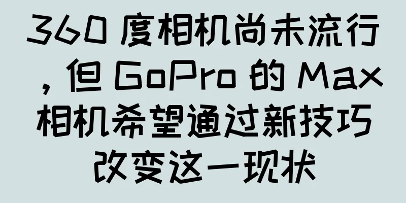 360 度相机尚未流行，但 GoPro 的 Max 相机希望通过新技巧改变这一现状