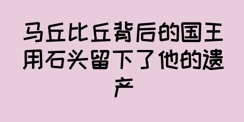 马丘比丘背后的国王用石头留下了他的遗产