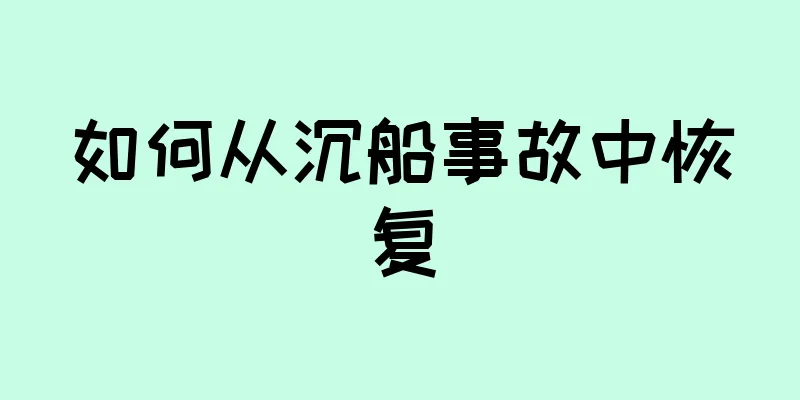 如何从沉船事故中恢复