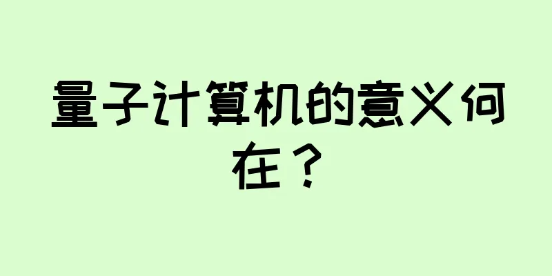 量子计算机的意义何在？