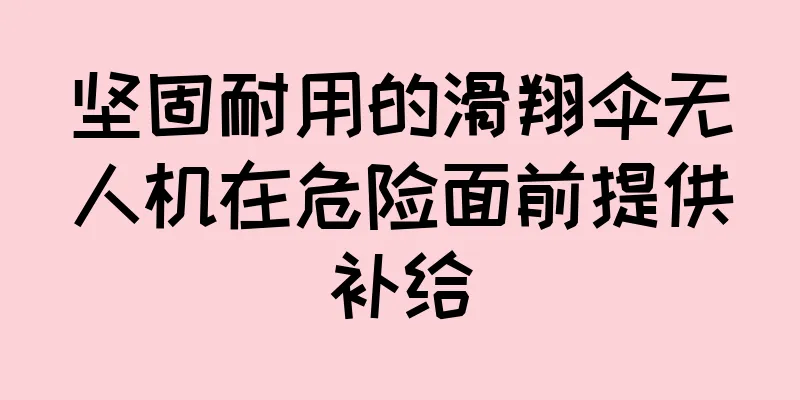坚固耐用的滑翔伞无人机在危险面前提供补给