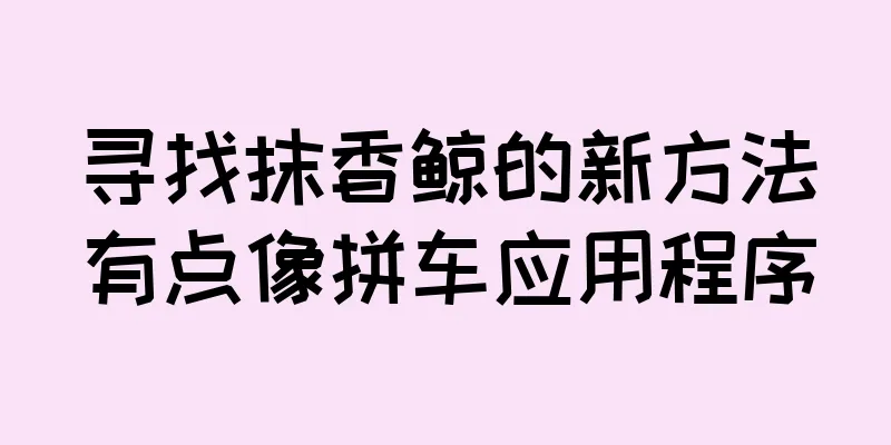 寻找抹香鲸的新方法有点像拼车应用程序