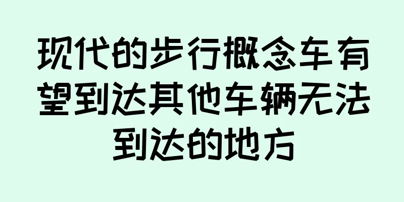 现代的步行概念车有望到达其他车辆无法到达的地方