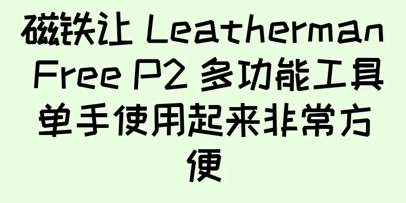 磁铁让 Leatherman Free P2 多功能工具单手使用起来非常方便