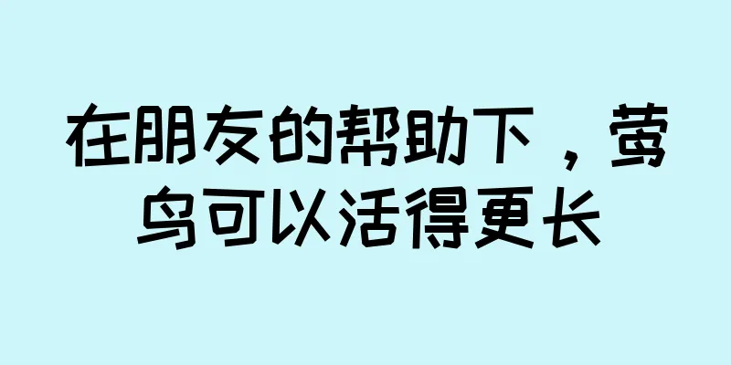 在朋友的帮助下，莺鸟可以活得更长
