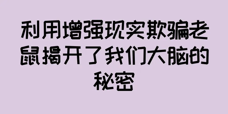 利用增强现实欺骗老鼠揭开了我们大脑的秘密
