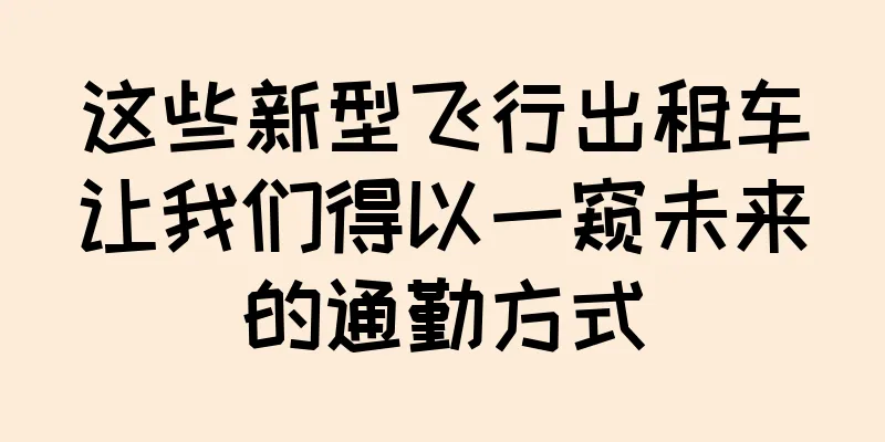 这些新型飞行出租车让我们得以一窥未来的通勤方式
