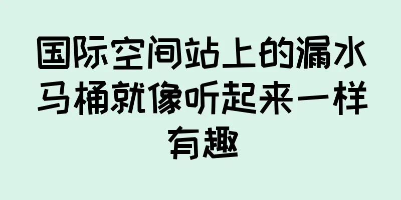国际空间站上的漏水马桶就像听起来一样有趣
