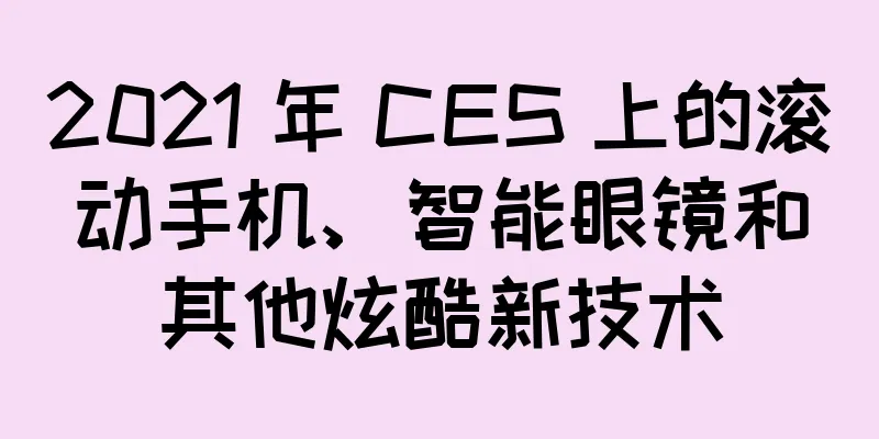2021 年 CES 上的滚动手机、智能眼镜和其他炫酷新技术