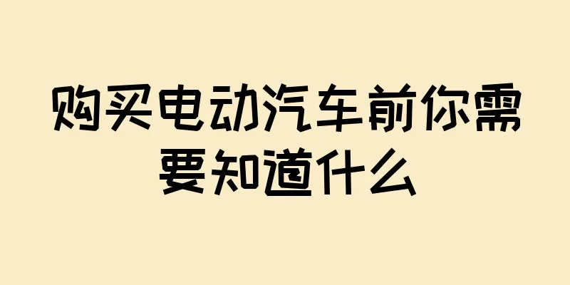 购买电动汽车前你需要知道什么