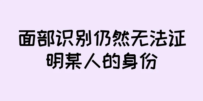 面部识别仍然无法证明某人的身份