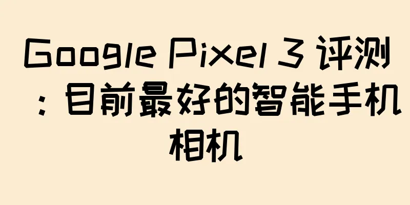 Google Pixel 3 评测：目前最好的智能手机相机